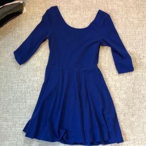 Express quarter sleeve flowy dress